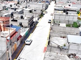 ASPECTO de una de las calles intervenidas en la localidad.