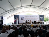 Presidenta Claudia Sheinbaum entrega rehabilitación de hospital en Ciudad del Carmen, Campeche, el 18 de octubre de 2026.