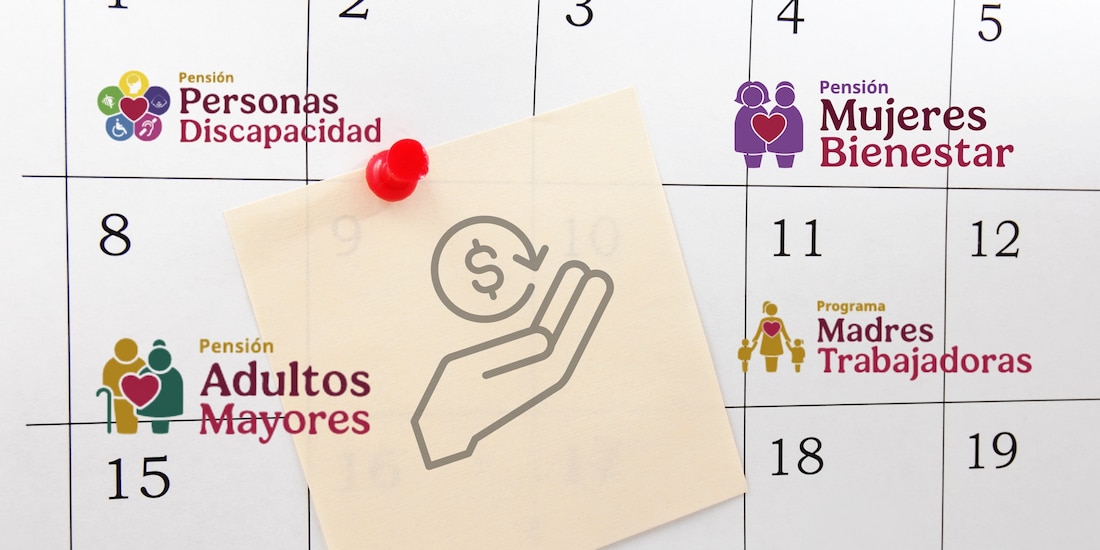 Calendario de pago de Programas para el Bienestar.