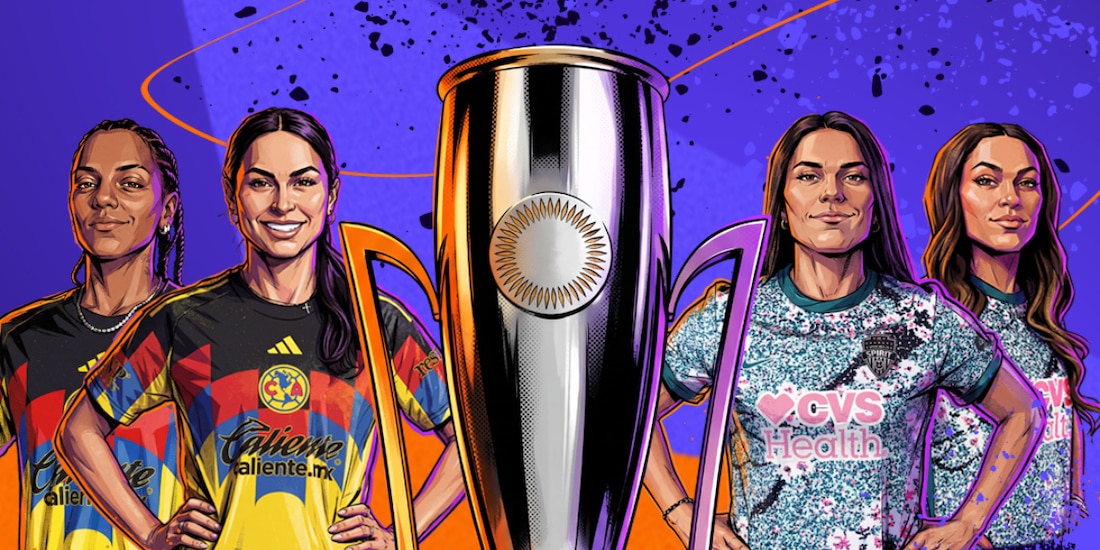 América y Washington Spirit disputan el título de la Concacaf W Champions Cup.
