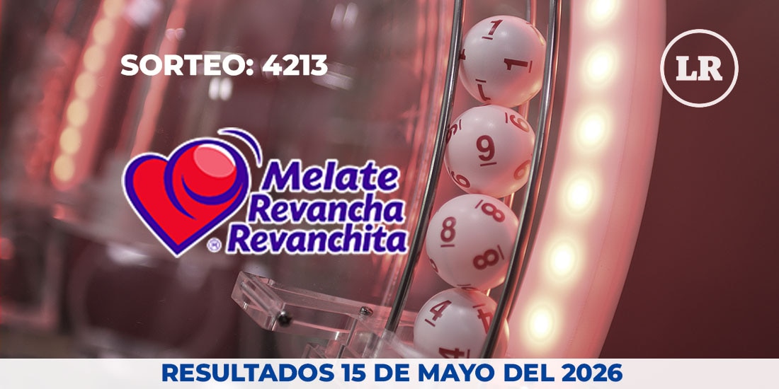 Resultados del sorteo 4213 del Melate, Revancha y Revanchita de este 15 de mayo del 2026.