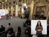 Conferencia de prensa de la Presidenta de México en Palacio Nacional.