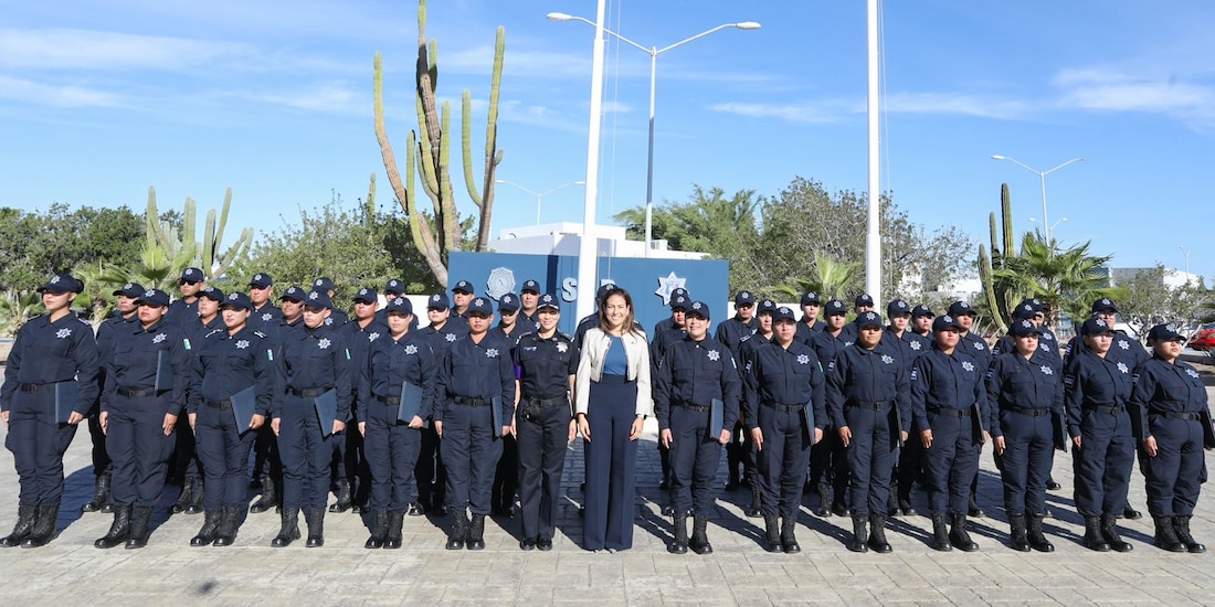 Fuerza policial municipal de La Paz.