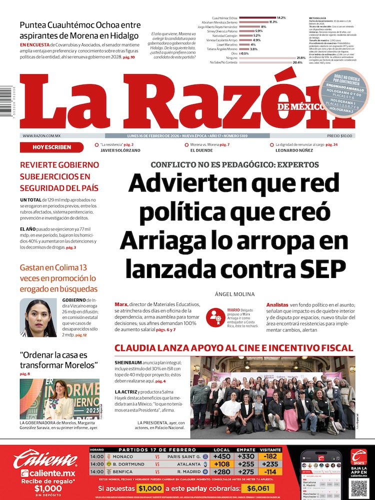 La Razón 16 Febrero 2026
