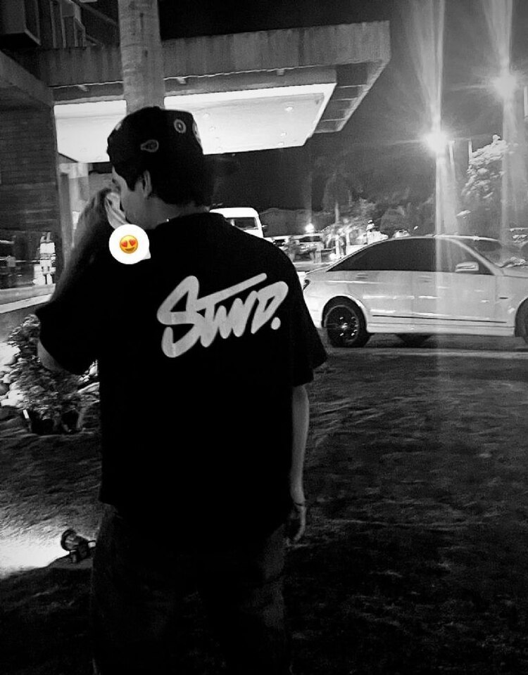 La última foto del artista antes de morir