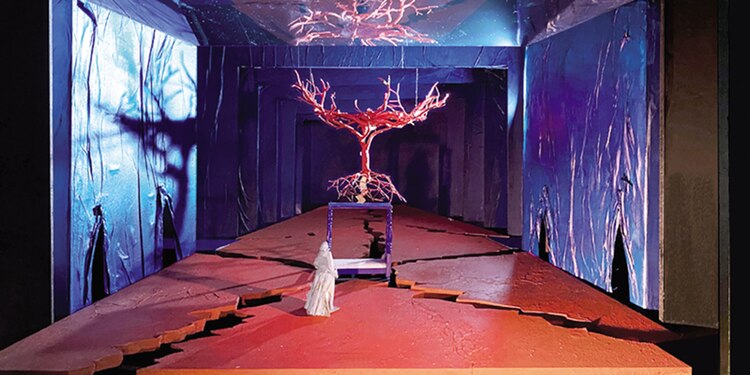 Montaje de la ópera El último sueño de Frida y Diego.