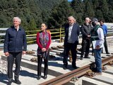 AMLO y Alfredo del Mazo supervisan avances del Tren Interurbano México-Toluca