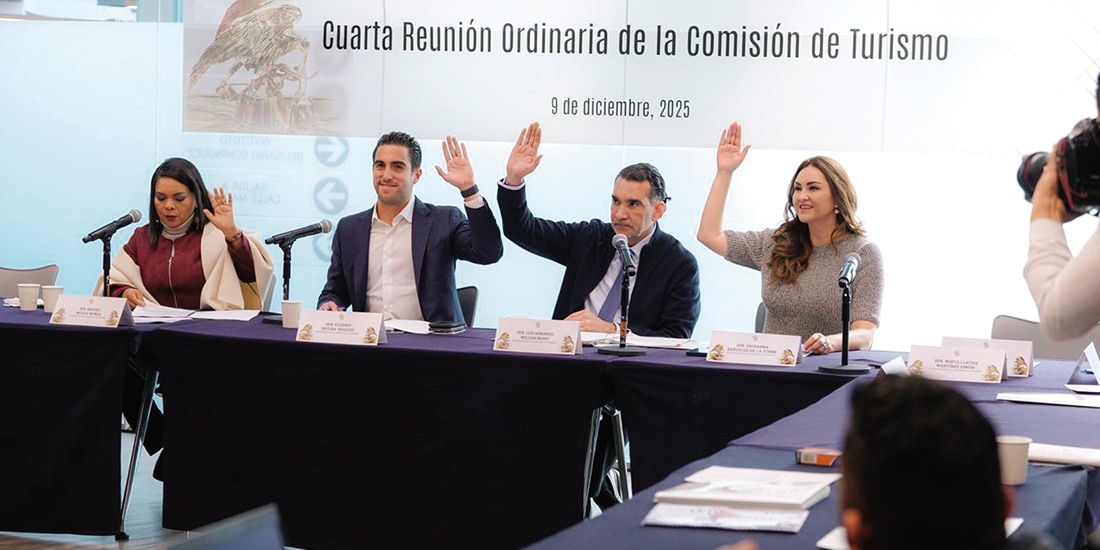 Cuarta reunión de la Comisión de Turismo del Senado de la República, ayer.