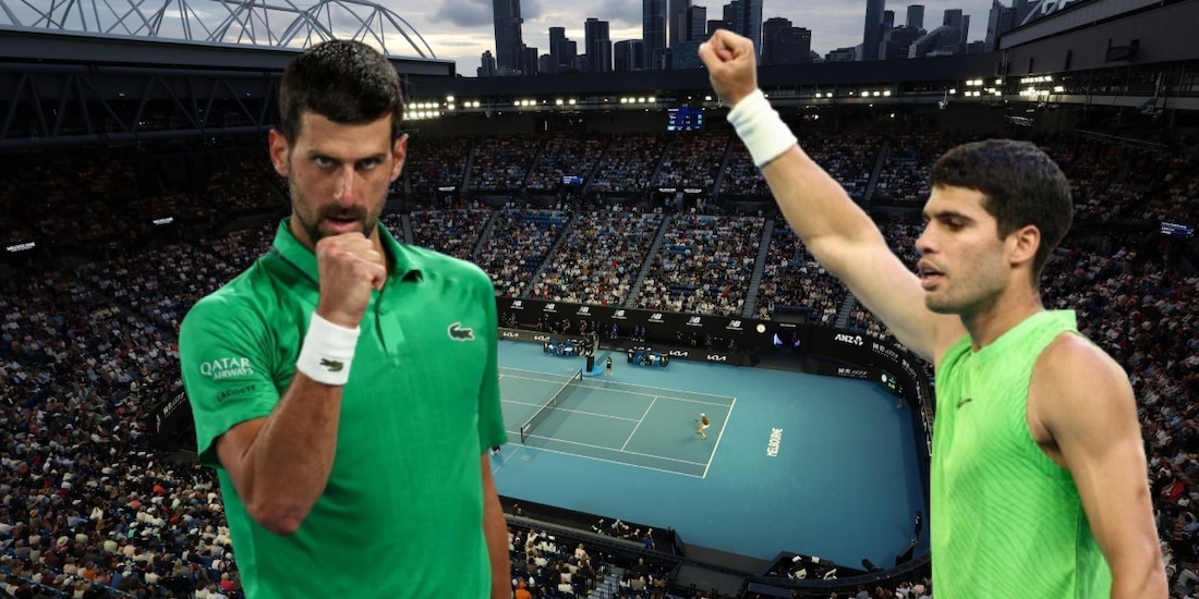 Carlos Alcaraz se mide a Novak Djokovic en la final del Abierto de Australia 2026
