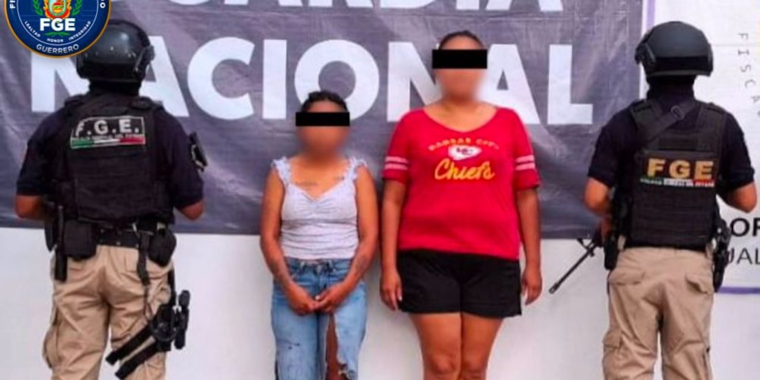 Betzaira “N”, madre del menor, y Alondra “N”, las mujeres detenidas por la muerte de un menor de dos años de edad.