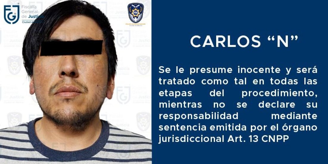 La Fiscalía capitalina dio a conocer el estatus judicial del implicado.