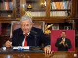 AMLO en Palacio Nacional.