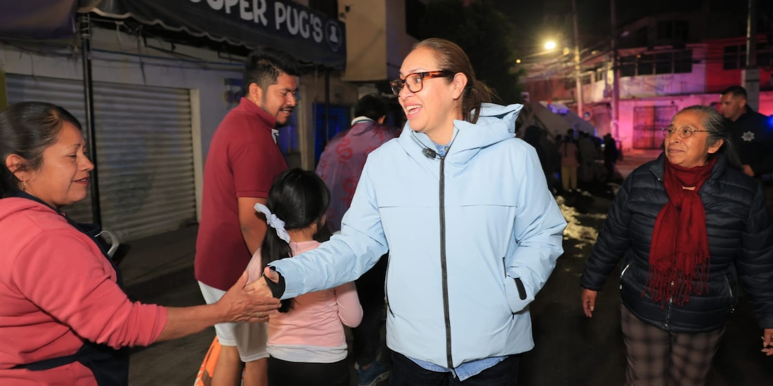 La alcaldesa de Ecatepec, Azucena Cisneros Coss.