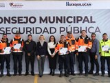 Huixquilucan entrega reconocimientos a personal de emergencias por su labor en la atención de deslaves.