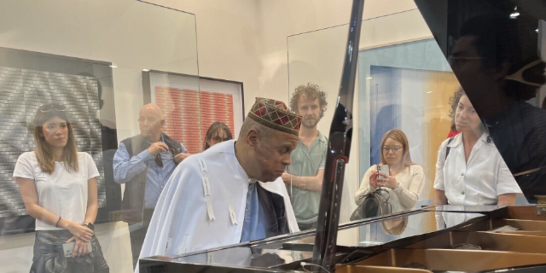 El pianista, durante su presentación
en Zona Maco.
