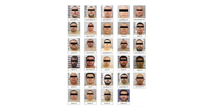 FICHA de 29 líderes del narcotráfico extraditados a EU el 27 de febrero.