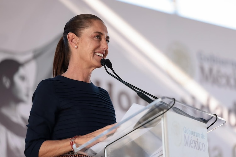 La Presidenta Claudia Sheinbaum Pardo durante su visita a Baja California, el 19 de septiembre de 2026.