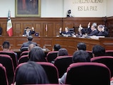 Votación de los ministros de la Suprema Corte, ayer, en sesión ordinaria.