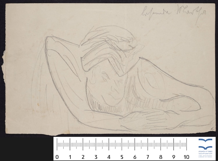 Uno de los dibujos de Kafka