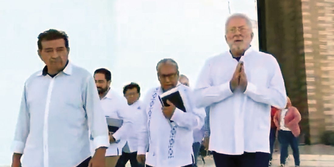 José Alberto Abud, ayer, al momento de ser liberado.