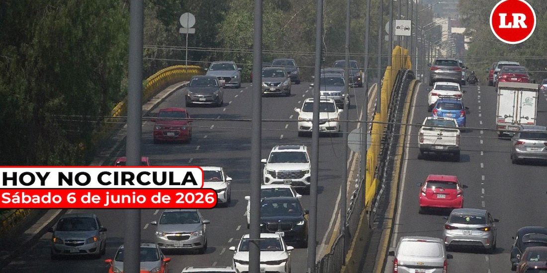 Hoy No Circula aplica para ciertos autos este primer sábado de junio de 2026 en la Zona Metropolitana del Valle de México.