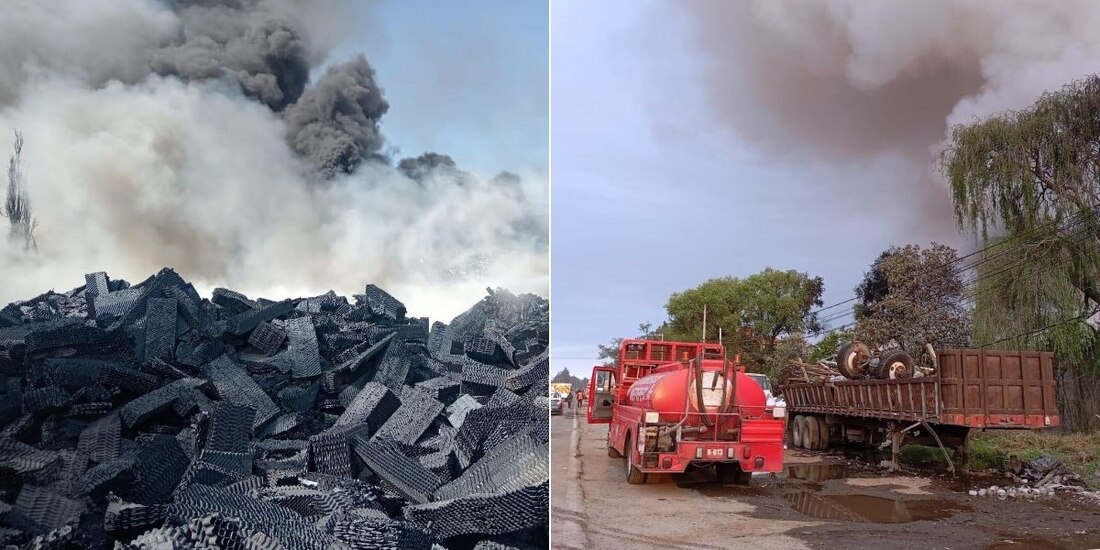 Incendio en un predio de Edomex provoca movilización de equipos de emergencia municipales, estatales y federales.