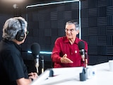 El gobernador de Tamaulipas, Américo Villarreal, durante el programa 'Diálogos con Américo'.