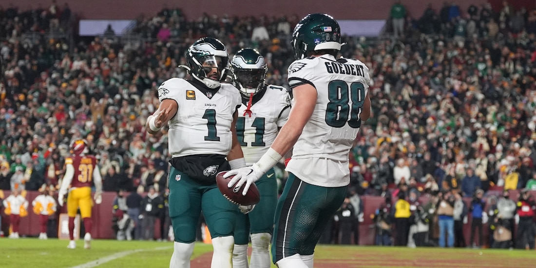 Los Eagles ganaron el Este de la Conferencia Nacional de la NFL con su triunfo sobre los Commanders.