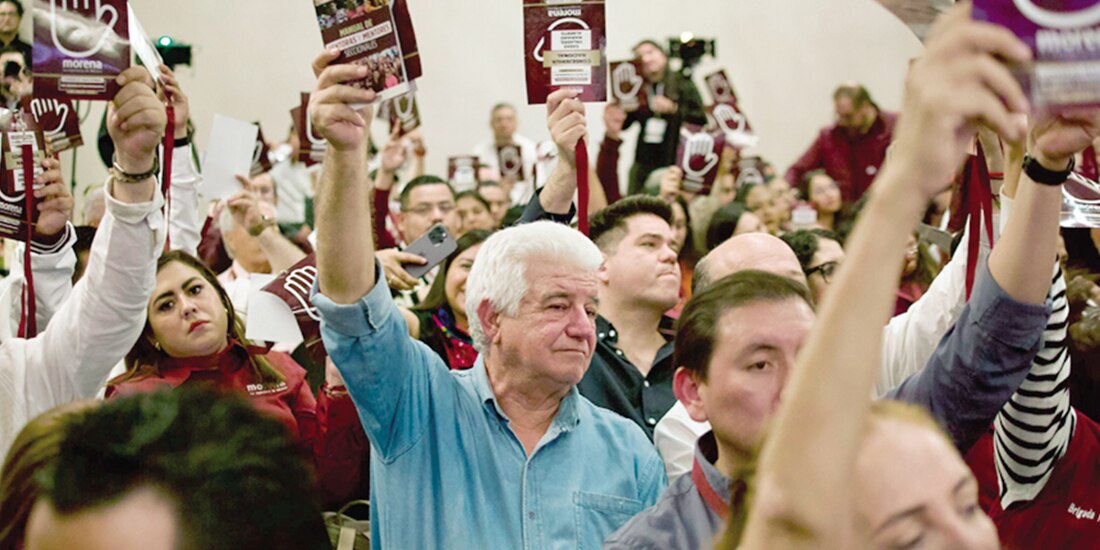 José Ramiro López Obrador, en el Consejo Nacional de Morena, en julio.