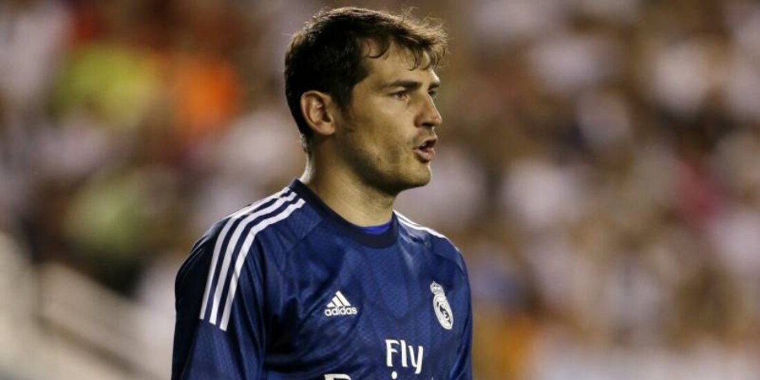 El exguardameta durante un partido con los merengues en 2014.