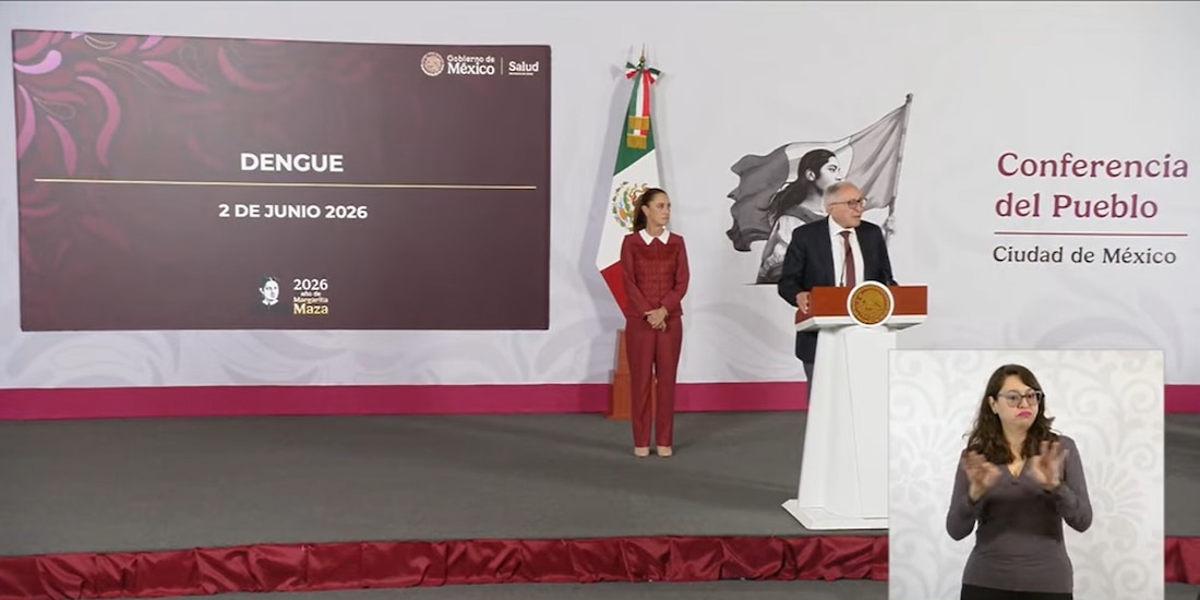 El secretario de Salud, David Kershenobich, este martes en Palacio Nacional.