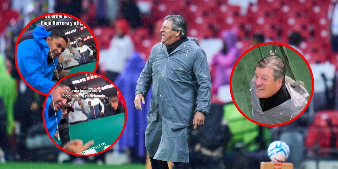 Miguel Herrera se engancha con aficionado en el Atlante vs León