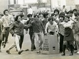 Estudiantes durante la manifestación del 10 de junio de 1971.