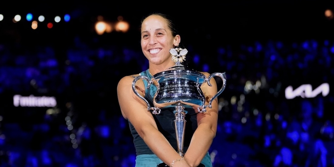 Madison Keys celebra su campeonato en el Abierto de Australia 2025