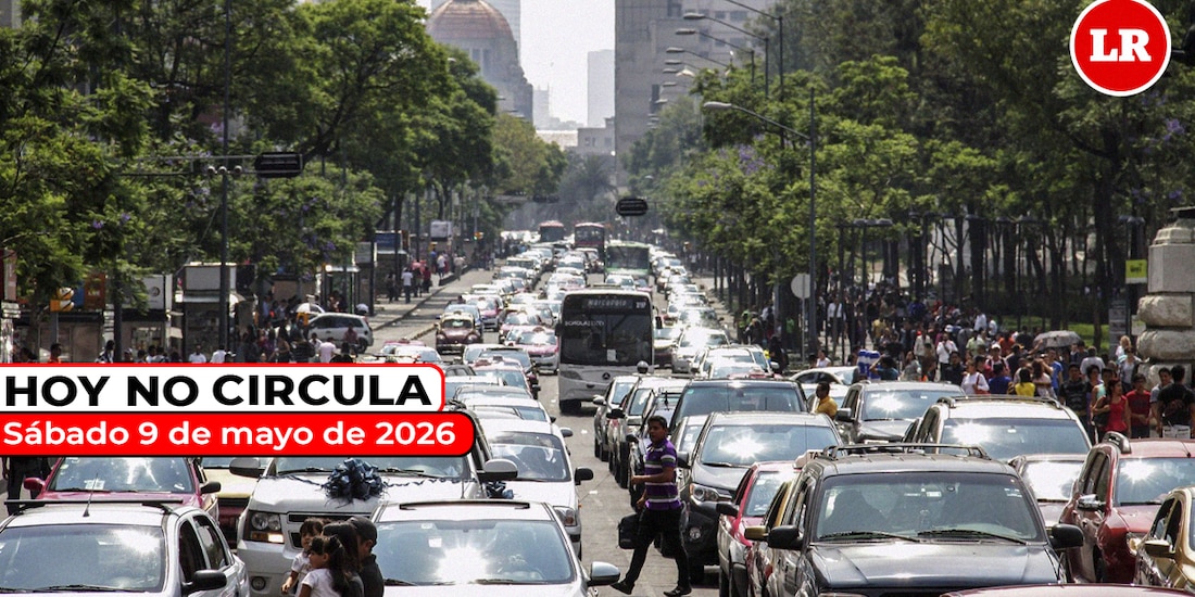 Revisa cómo aplica el Hoy No Circula este sábado 9 de mayo de 2026 en la Zona Metropolitana del Valle de México.