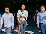Marx Arriaga, a su salida de las instalaciones la SEP al sur de la CDMX, el pasado 17 de febrero.