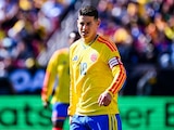 James Rodríguez en un partido de la Selección Colombiana