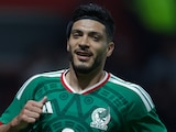 Raúl Jiménez celebra su gol con México ante Serbia antes del inicio del Mundial 2026