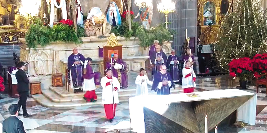 Homilía en la Catedral Metropolitana de la CDMX, ayer durante el IV domingo de adviento.