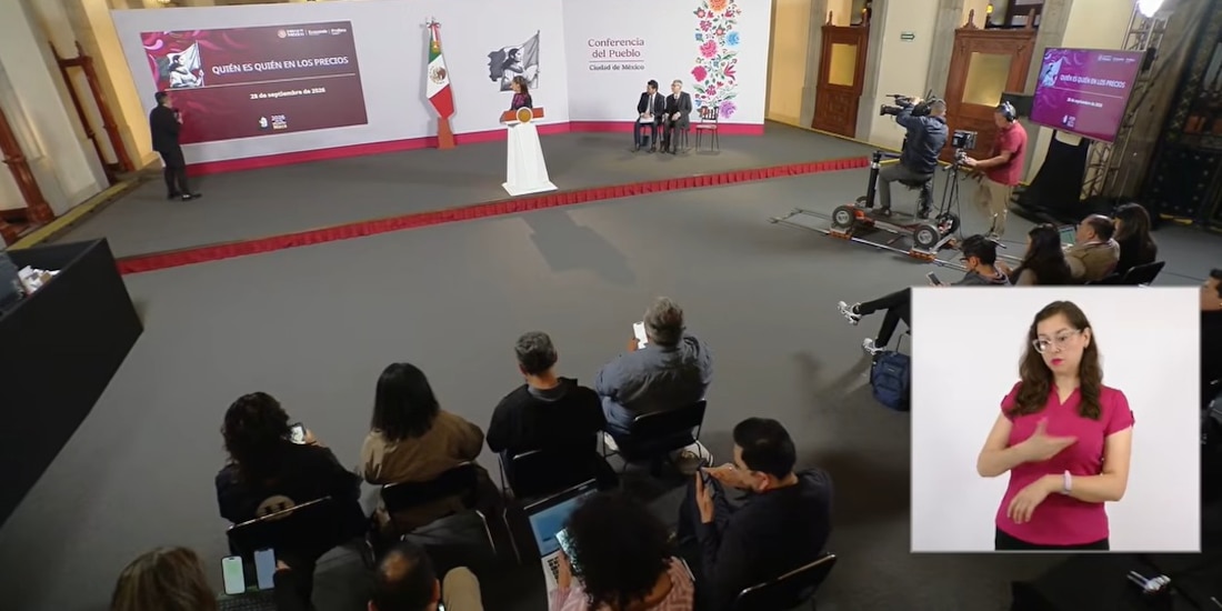 Iván Escalante este lunes en Palacio Nacional.