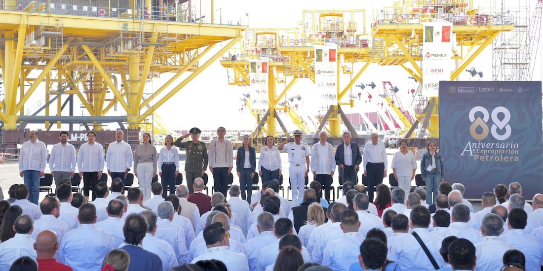 Acto de conmemoración en Veracruz.