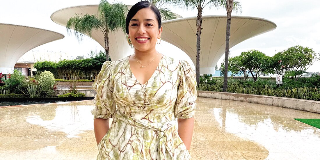 La actriz mexicana Adriana Paz, en Morelos, ayer.