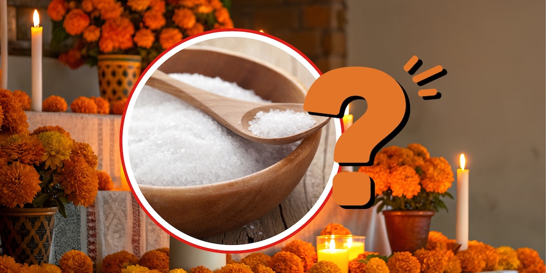 ¿Qué significa la sal en el altar de muertos?