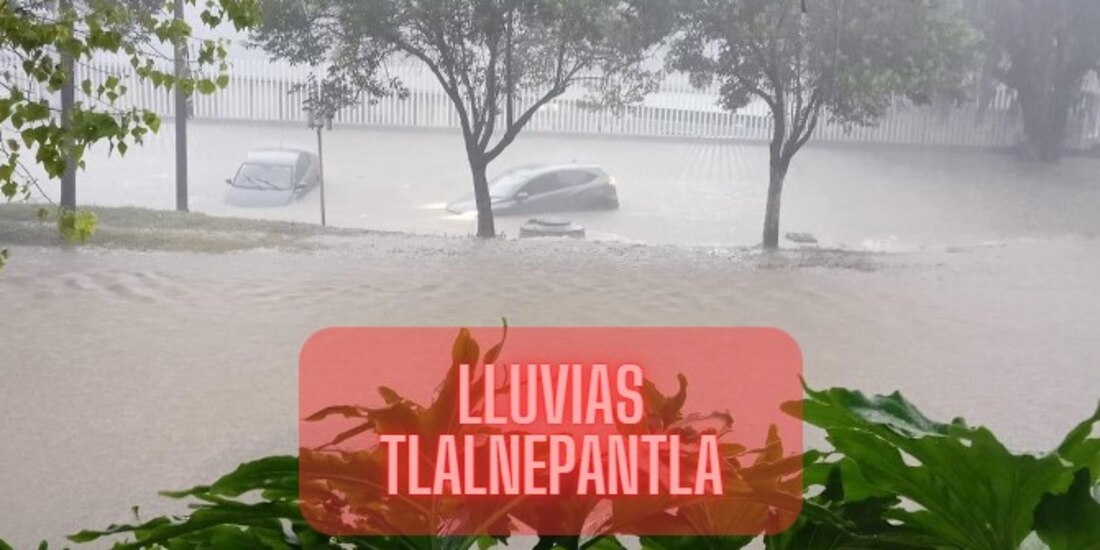 Las lluvias en Tlalnepantla esta tarde fueron bastante fuertes, provocando caos al norte del Edomex.