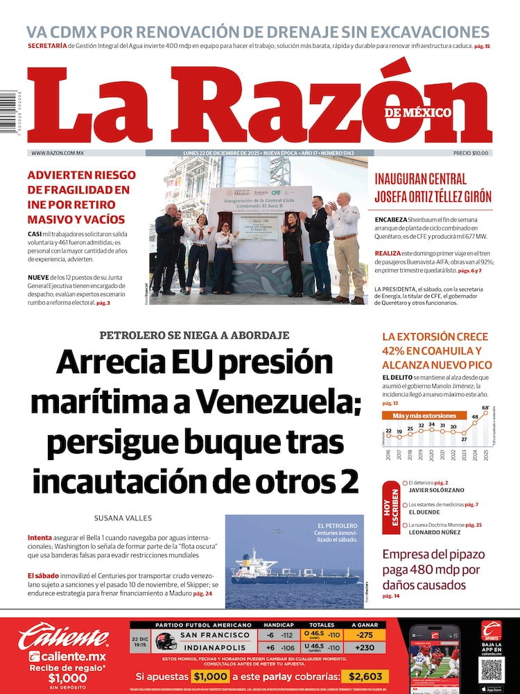 La Razón 22 Diciembre 2025