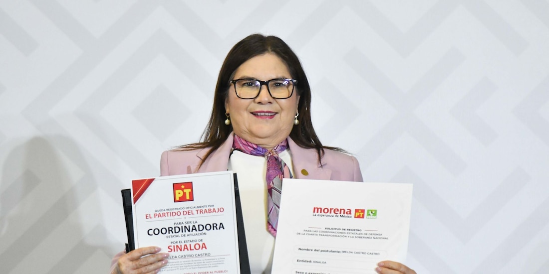 Imelda Castro Castro fue elegida para la Coordinación Estatal en Defensa de la Transformación y Soberanía Nacional para Sinaloa.
