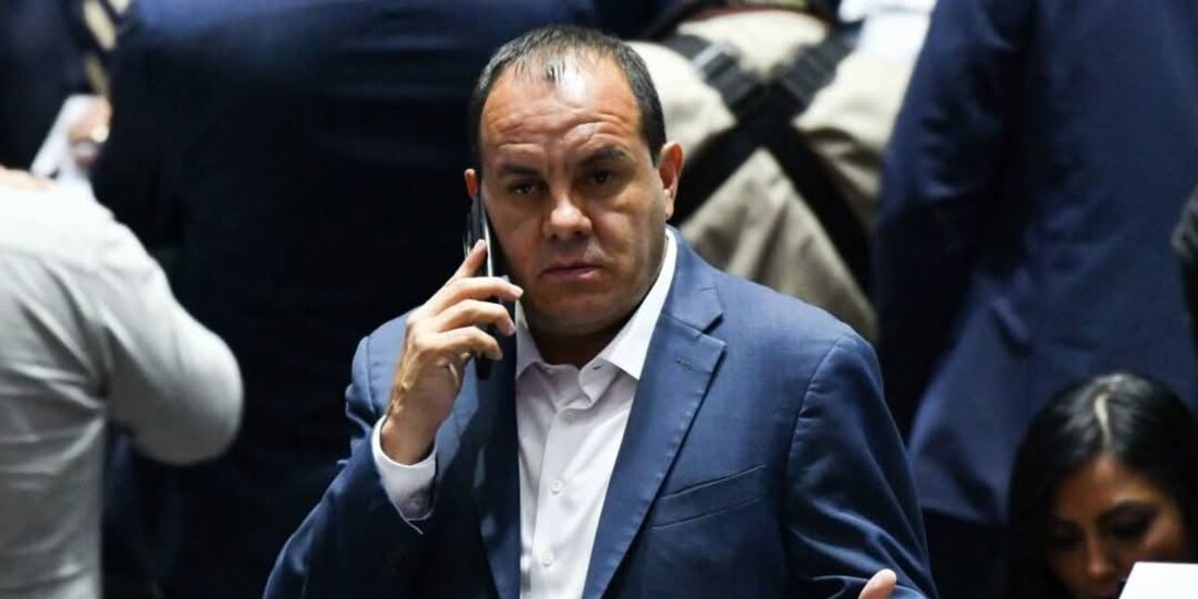 El exgobernador de Morelos, Cuauhtémoc Blanco Bravo, durante la sesión plenaria del pasado 13 de septiembre en la Cámara de Diputados.