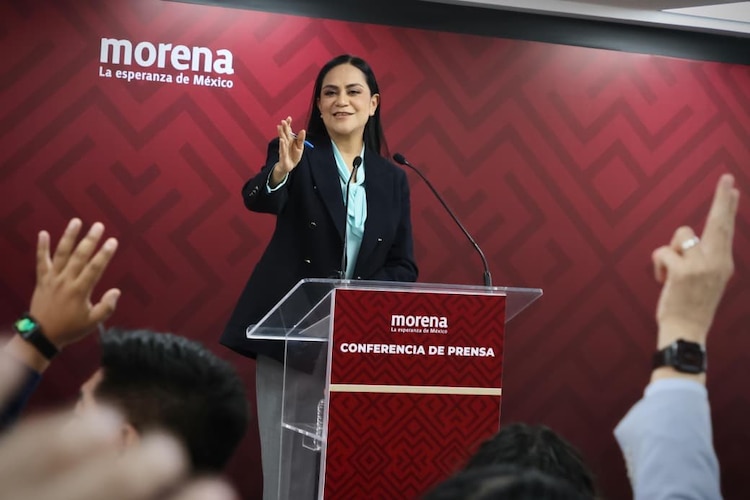Ariadna Montiel, dirigente nacional de Morena.