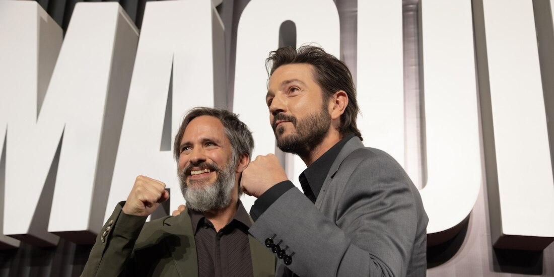 Gael García y Diego Luna, el martes pasado durante la premier de la miniserie.