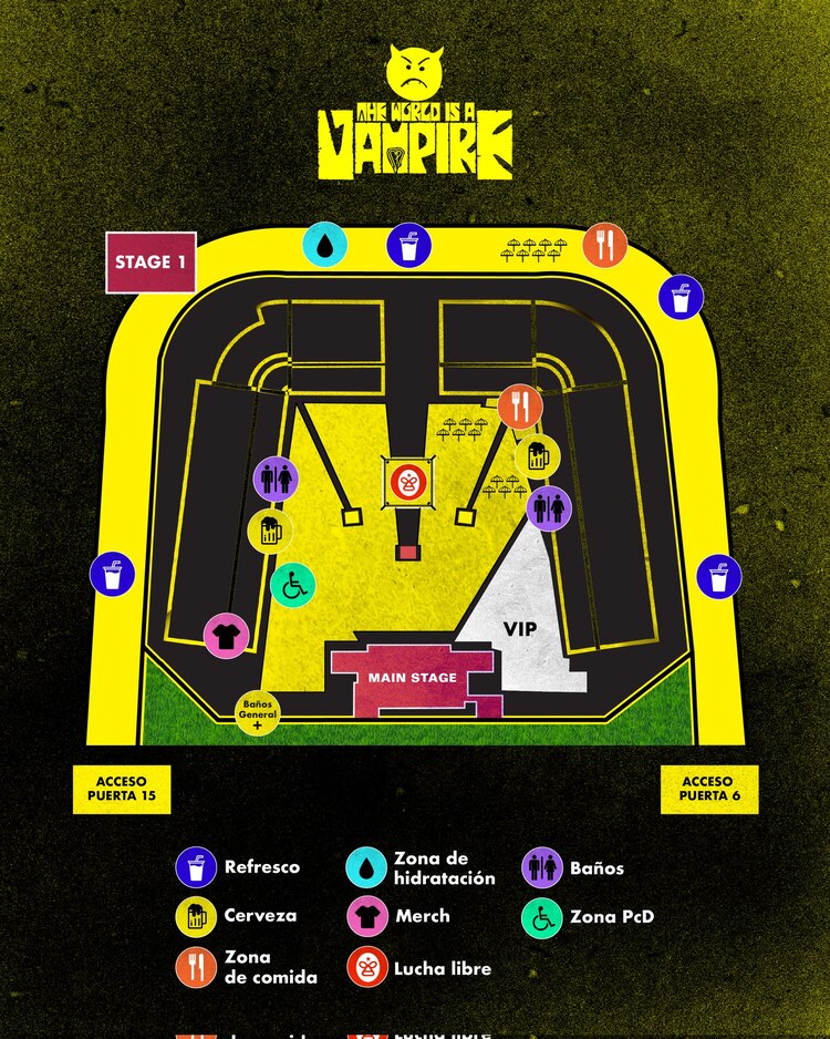 Mapa del evento.